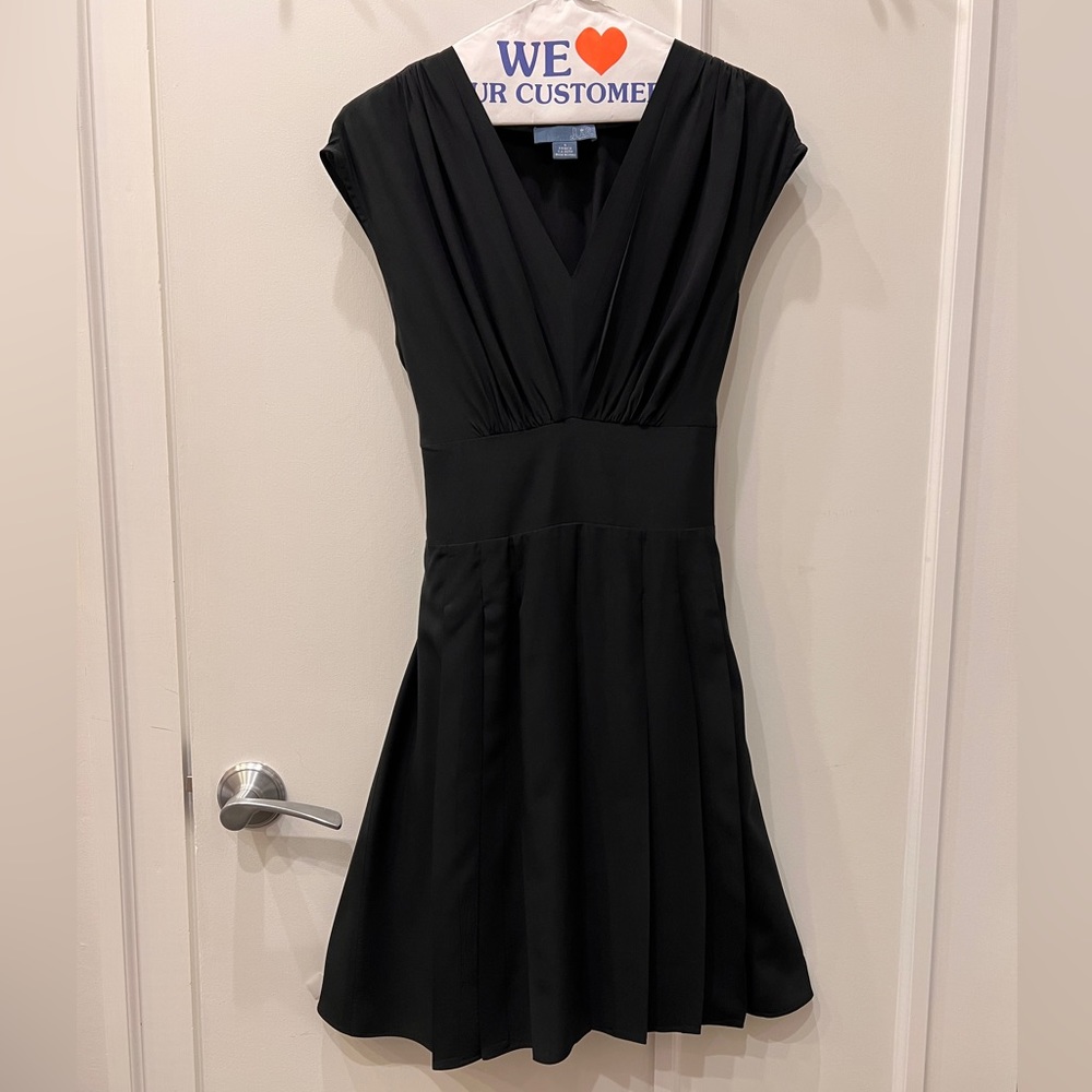 Fit and flare 100 percent silk dress